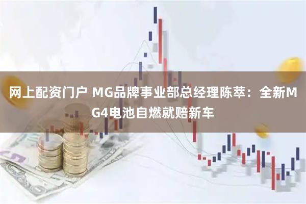 网上配资门户 MG品牌事业部总经理陈萃：全新MG4电池自燃就赔新车